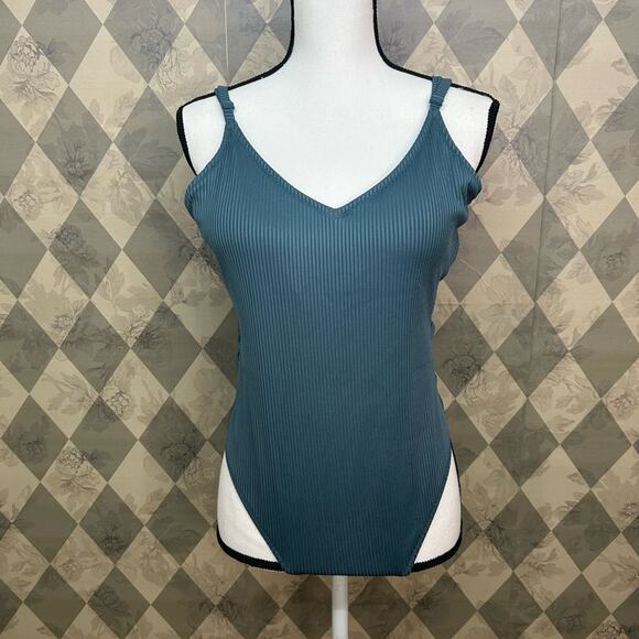 Victoria's Secret Blue One Piece Swimsuit with Side Cutouts - Picture 1 of 6
